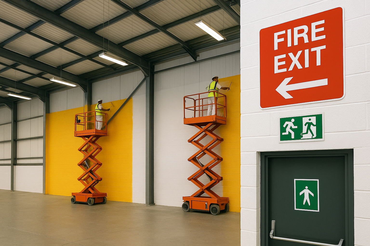 working at height with scissor lifts